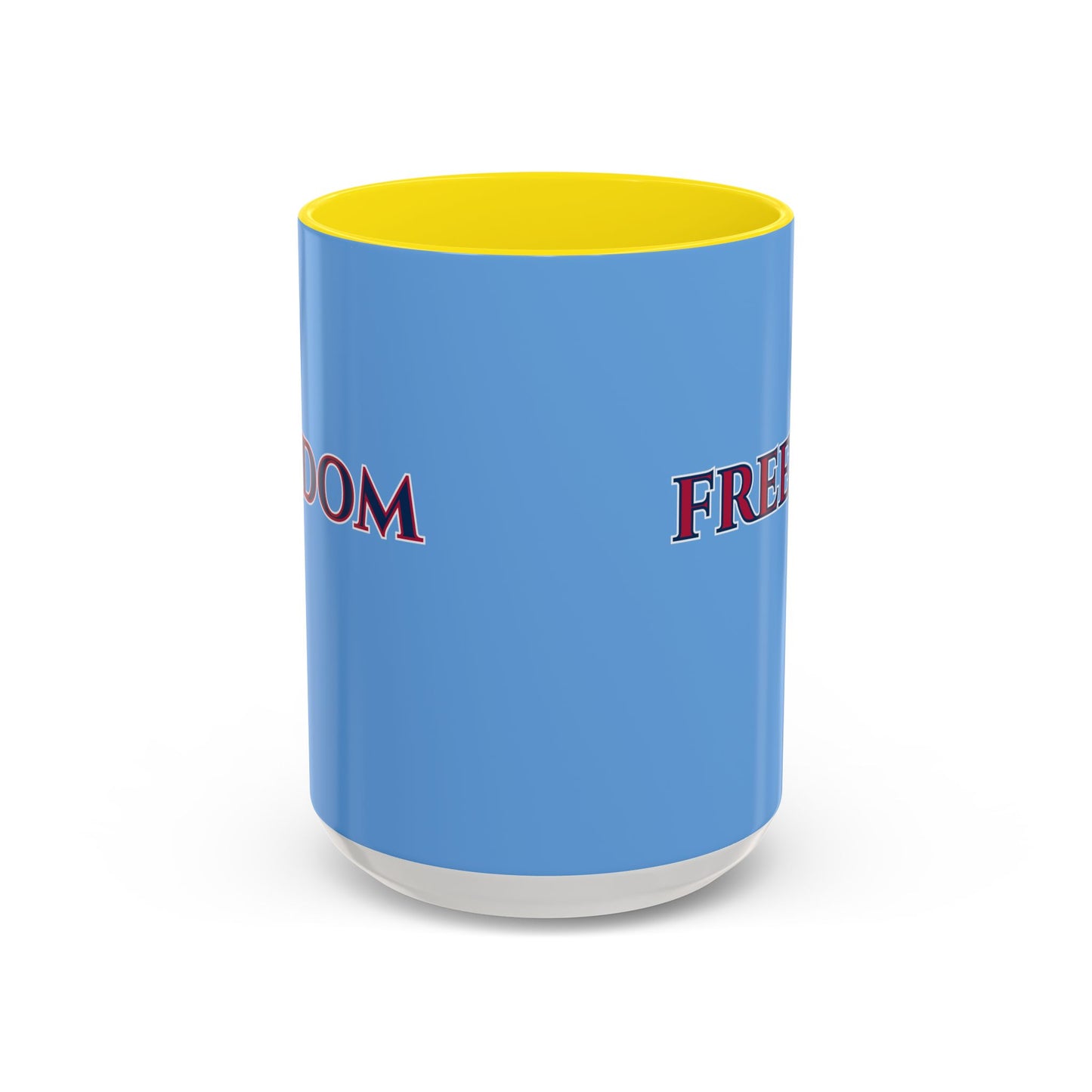Freedom, Light Blue Accent Mug by theGreenDragonTavern.shop