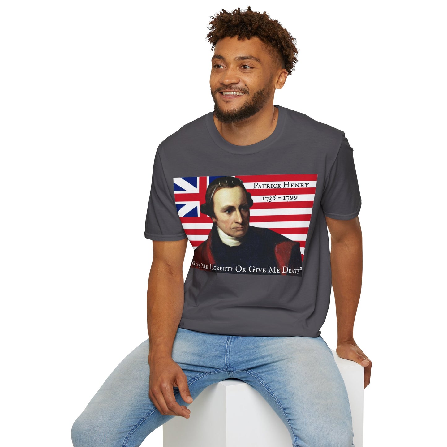 Patrick Henry Dark colors Unisex T-Shirt by theGreenDragonTavern.shop