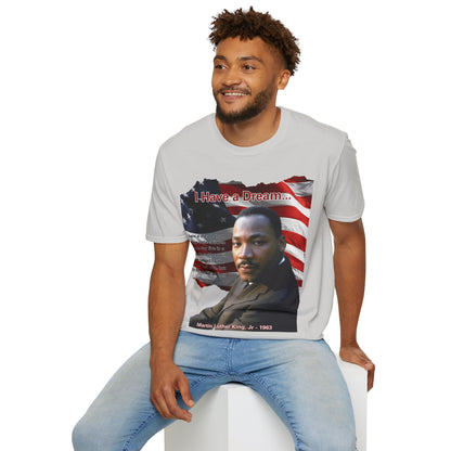 "I Have a Dream" MLKJr Light colors Unisex T-Shirt by theGreenDragonTavern.shop