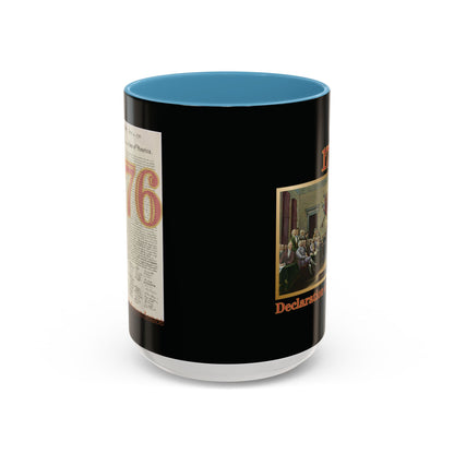 Declaration of Independence Black Accent Mug by theGreenDragonTavern.shop