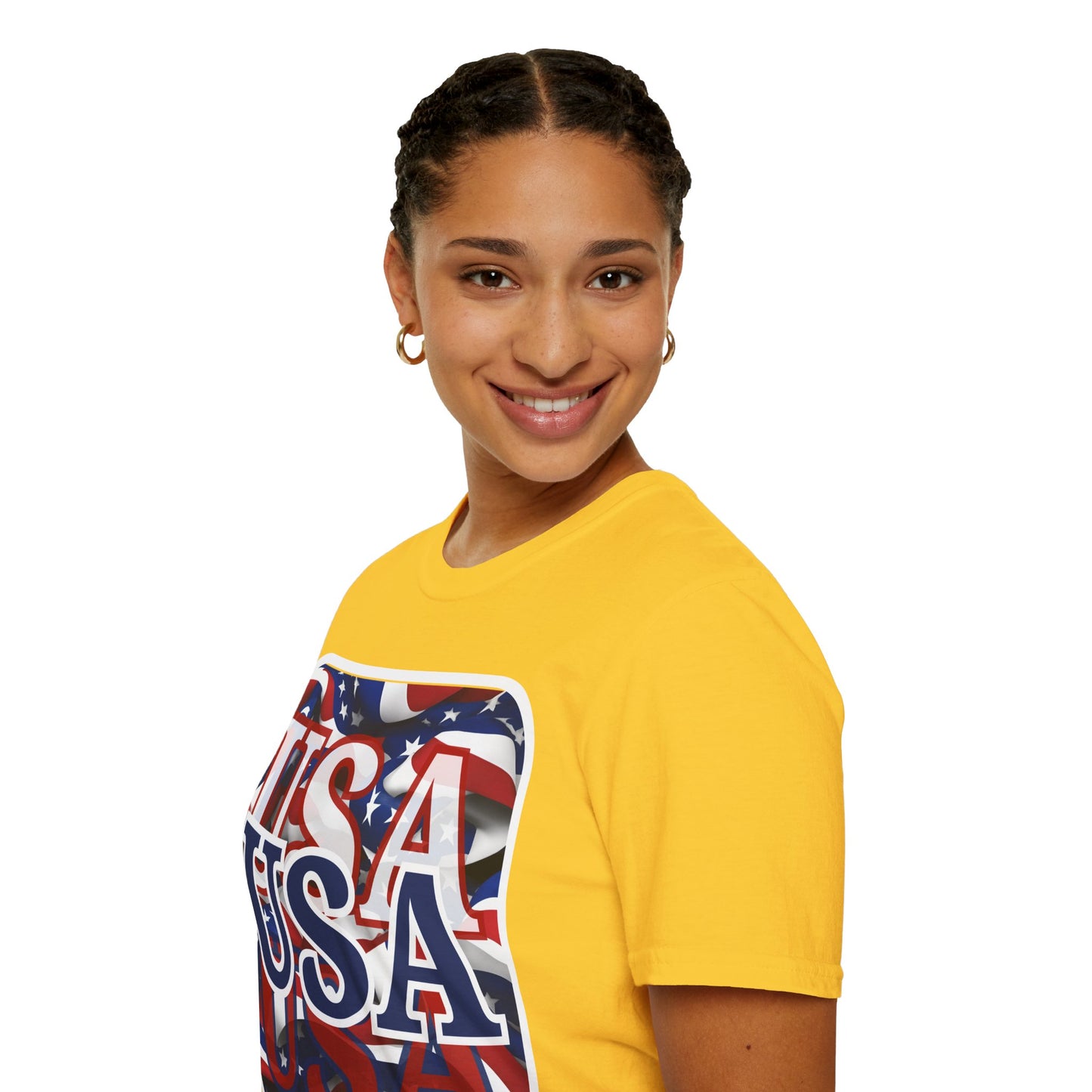 Red White and BLUE USA Patriot Light colors Unisex T-Shirt by theGreenDragonTavern.shop