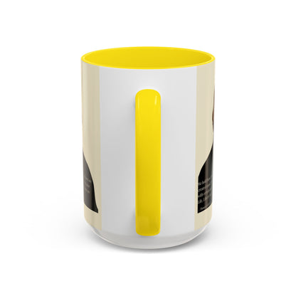 We hold these truths to be self-evident Parchment Yellow Accent Mug by theGreenDragonTavern.shop