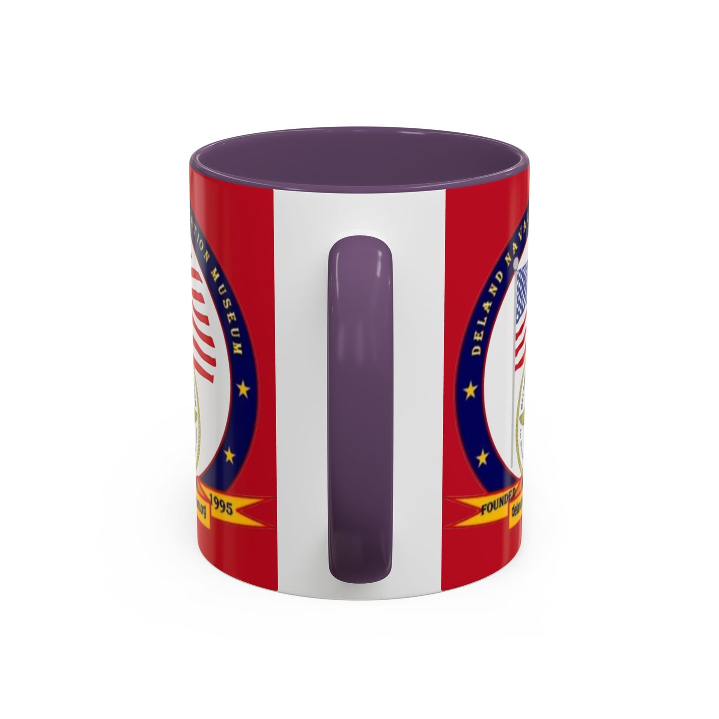 DeLand Naval Air Station Museum Red Accent Mug by theGreenDragonTavern.shop