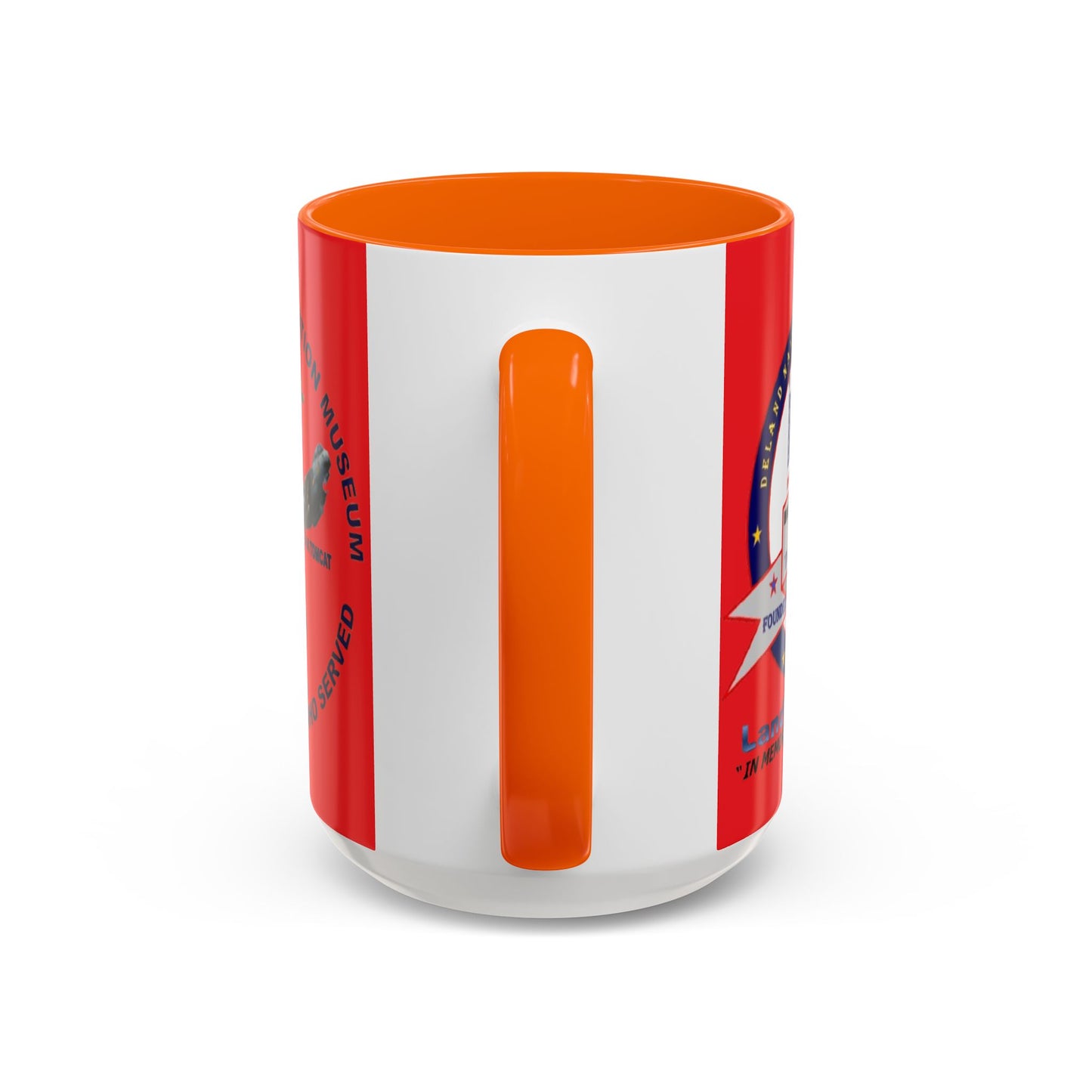 DNASM 2-sided, Founding & Student Art Red Accent Mug by theGreenDragonTavern.shop