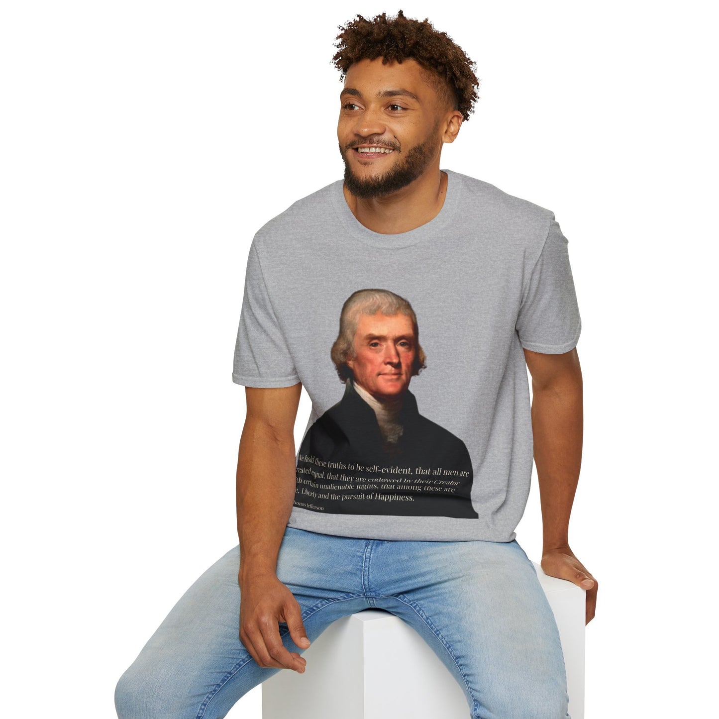 We hold these truths to be self-evident Light colors Unisex T-Shirt by theGreenDragonTavern.shop