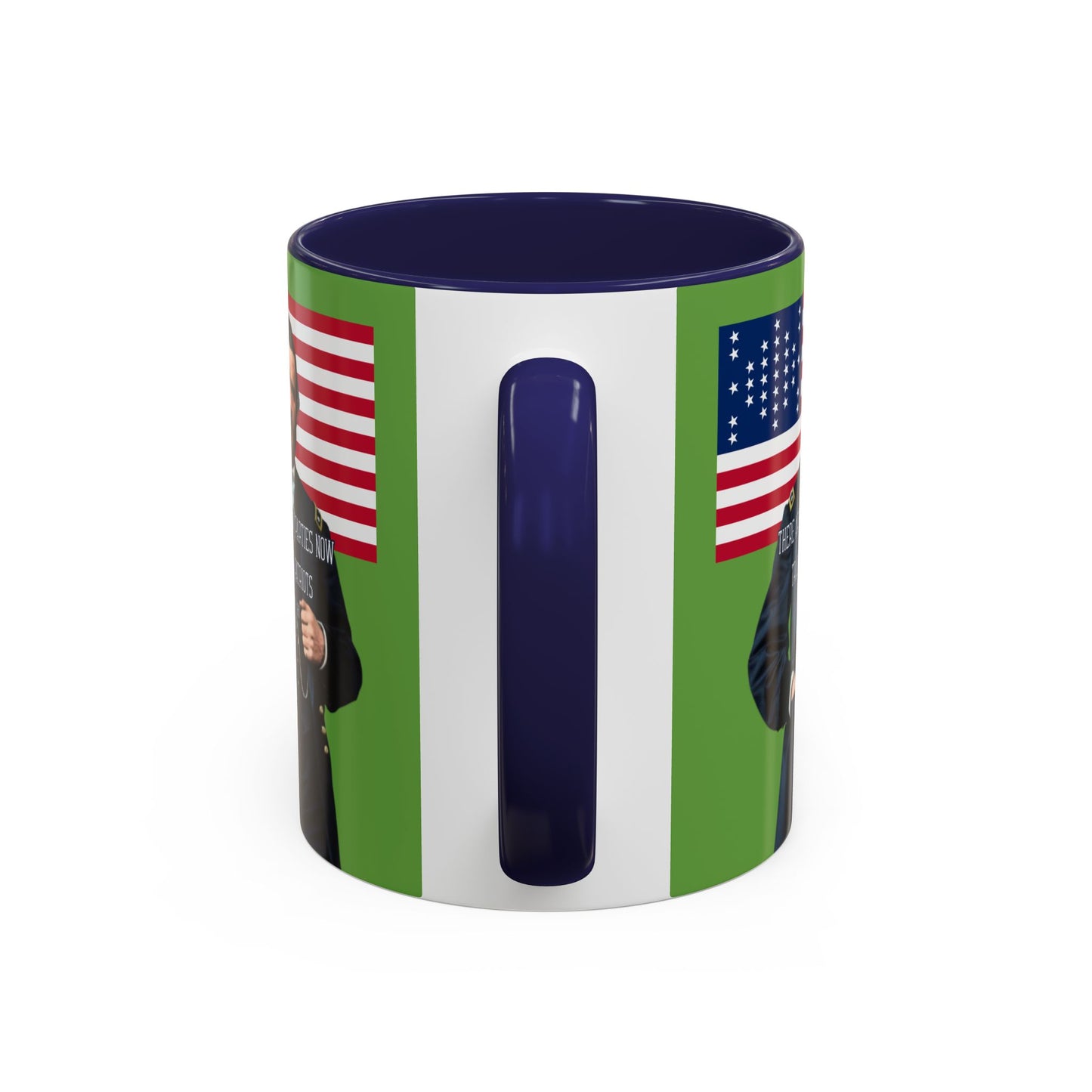 "Traitors and Patriots" Ulysses Grant Green Accent Mug by theGreenDragonTavern.shop