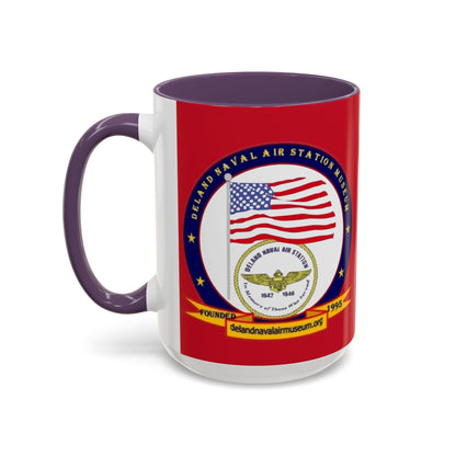 DeLand Naval Air Station Museum Red Accent Mug by theGreenDragonTavern.shop