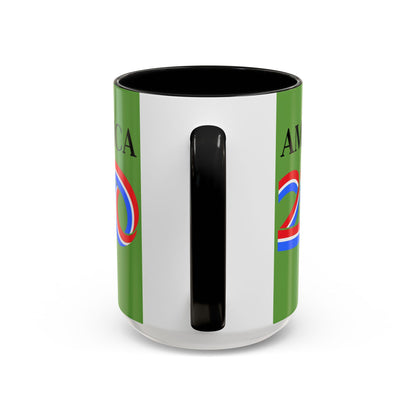 America 250 Green Accent Mug by theGreenDragonTavern.shop