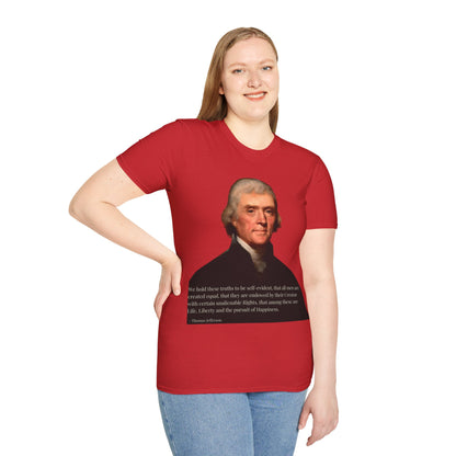 We hold these truths to be self-evident Light colors Unisex T-Shirt by theGreenDragonTavern.shop