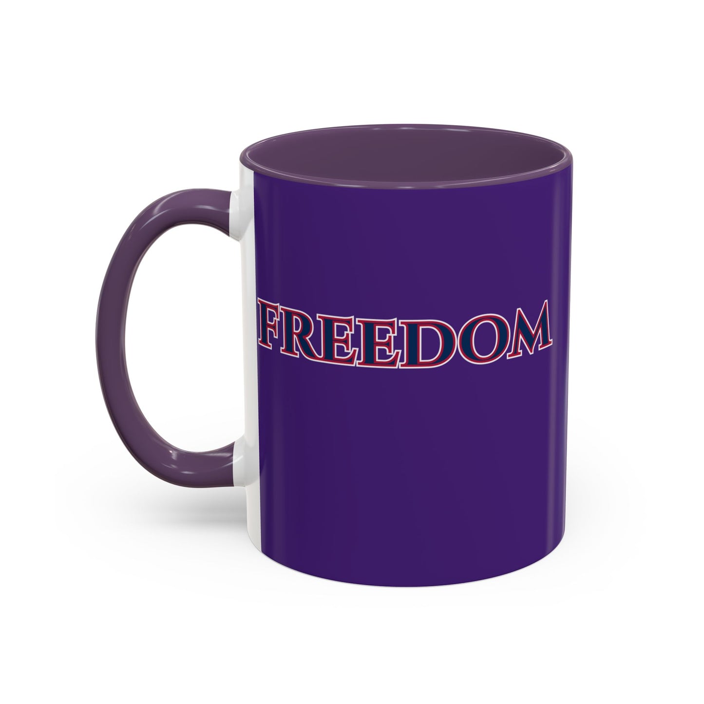 Freedom, Dark Purple Accent Mug by theGreenDragonTavern.shop