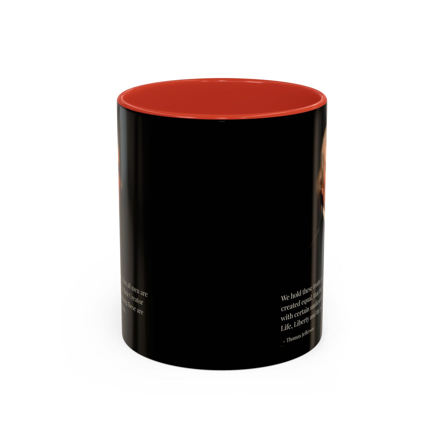 We hold these truths to be self-evident Black Accent Mug by theGreenDragonTavern.shop
