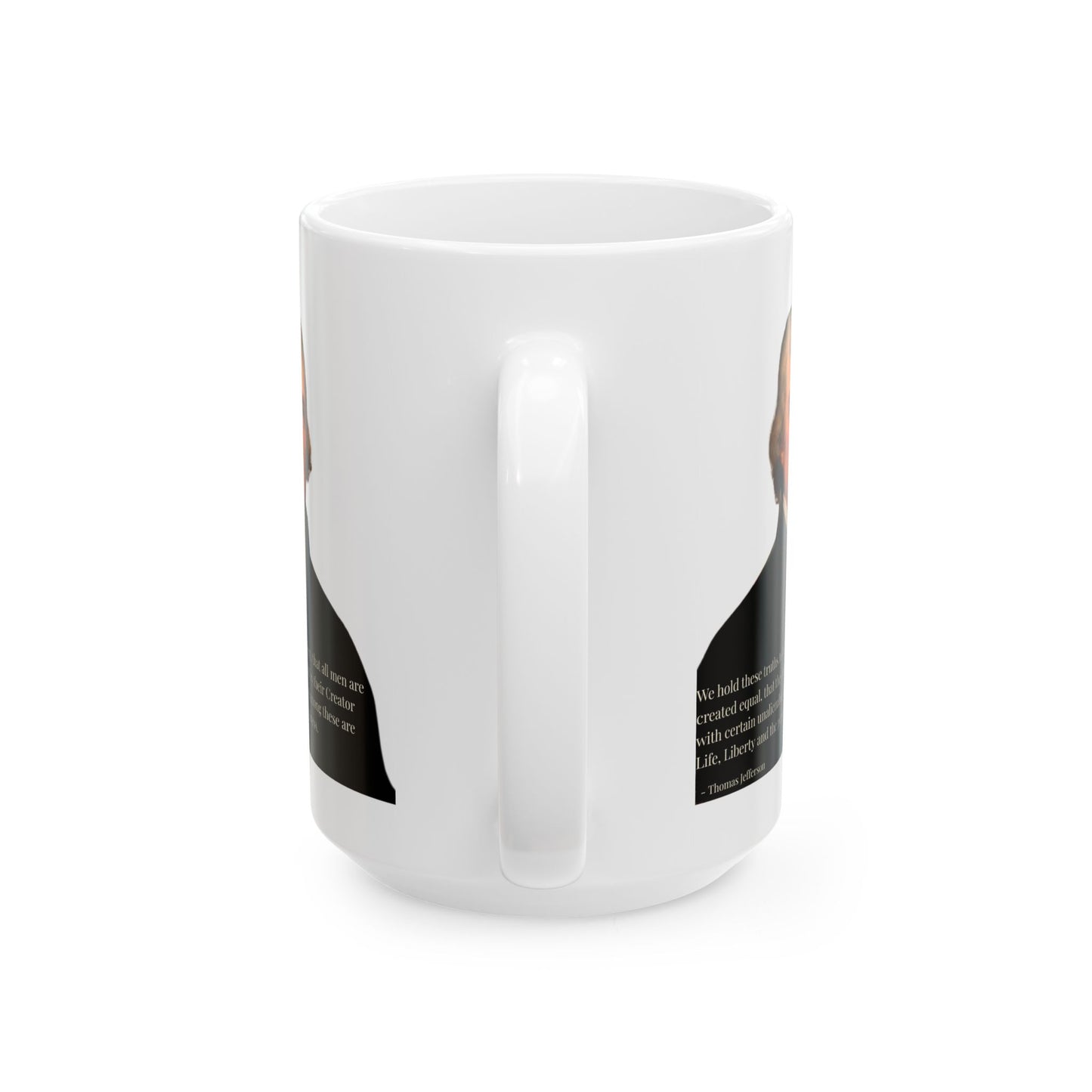 We hold these truths to be self-evident White Mug by theGreenDragonTavern.shop