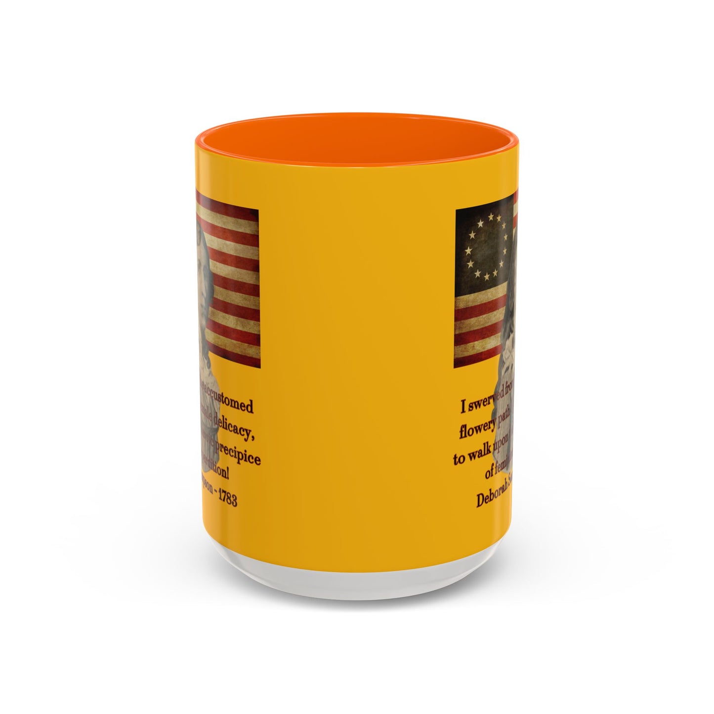Deborah Sampson, America's Mulan Yellow Accent Mug by theGreenDragonTavern.shop
