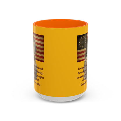Deborah Sampson, America's Mulan Yellow Accent Mug by theGreenDragonTavern.shop