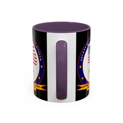 DeLand Naval Air Station Museum Black Accent Mug by theGreenDragonTavern.shop
