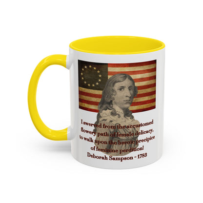 Deborah Sampson, America's Mulan White Accent Mug by theGreenDragonTavern.shop