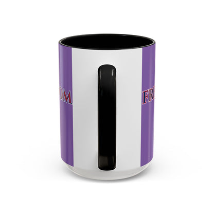 Freedom, Light Purple Accent Mug by theGreenDragonTavern.shop