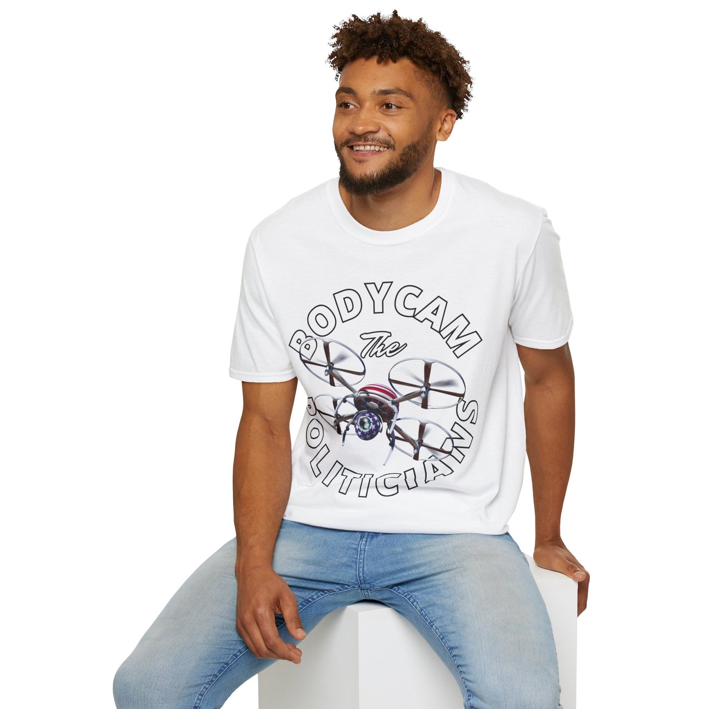 Bodycam the Politicians Drone Light colors Unisex T-Shirt by theGreenDragonTavern.shop