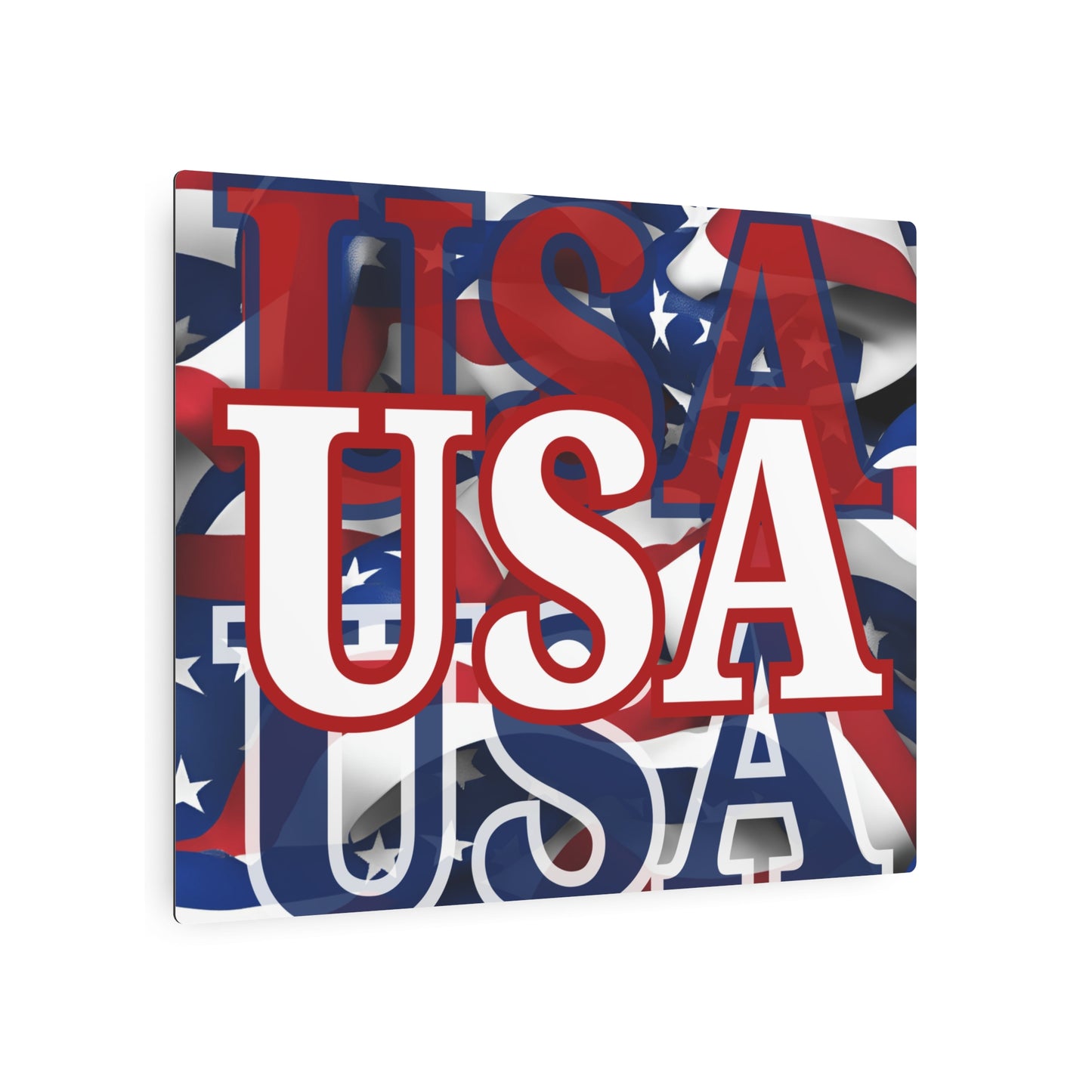 USA! USA! USA White Center Metal Art Sign by theGreenDragonTavern.shop