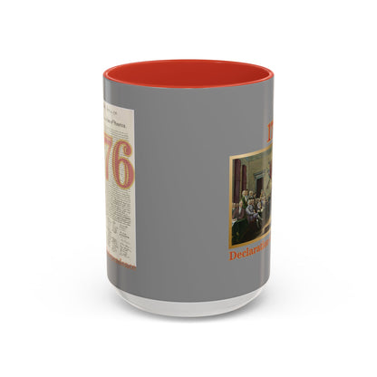 Declaration of Independence Grey Accent Mug by theGreenDragonTavern.shop