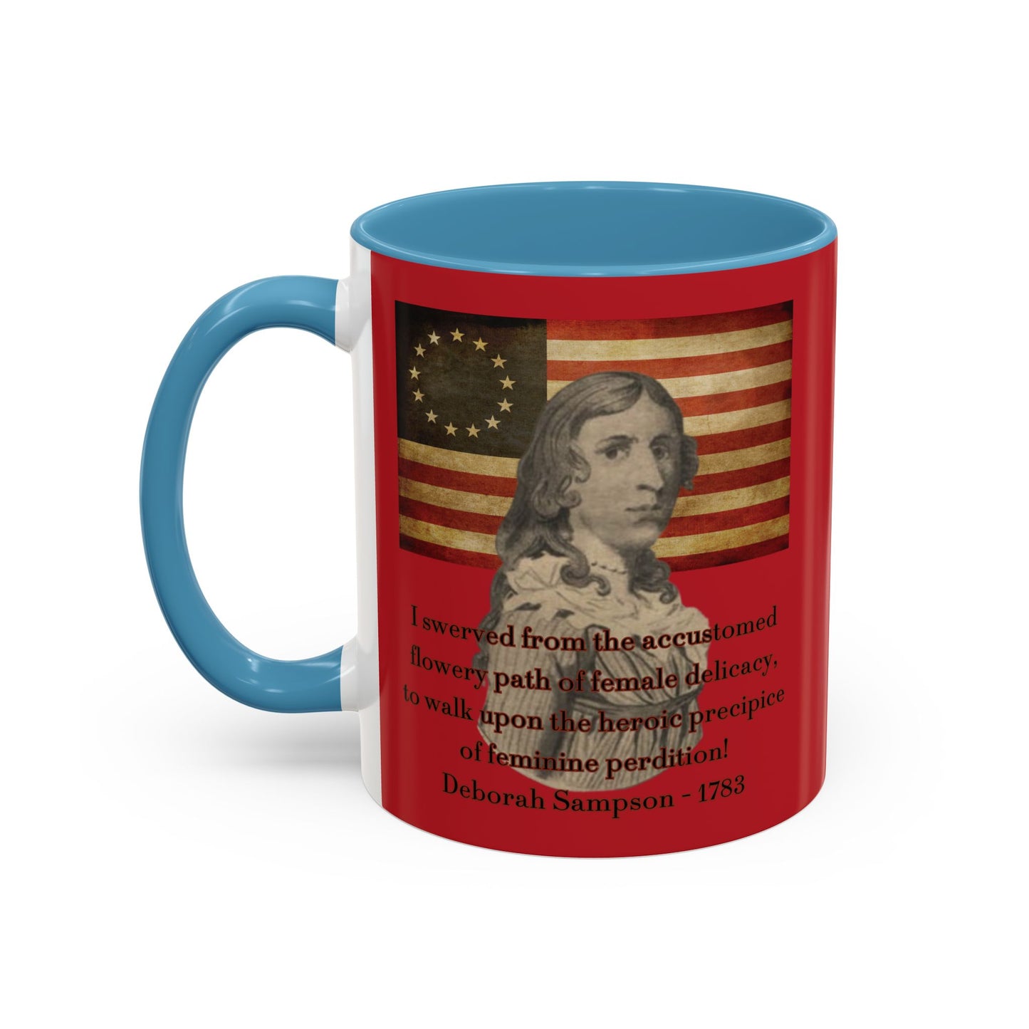 Deborah Sampson, America's Mulan Red Accent Mug by theGreenDragonTavern.shop