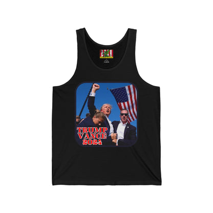 Trump and Vance 2024 Unisex Jersey Tank Top by theGreenDragonTavern.shop