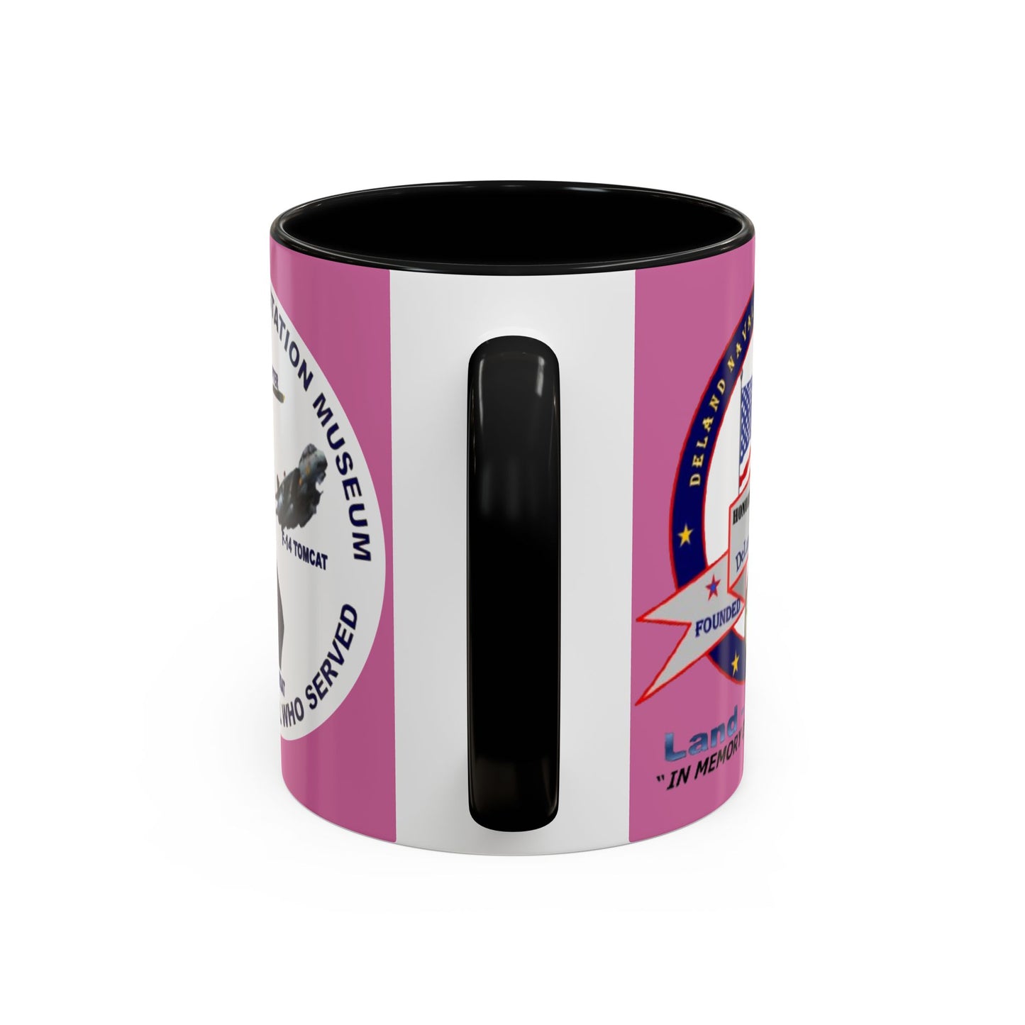 DNASM 2-sided, Founding & Student Art w/WhiteBG Pink Accent Mug by theGreenDragonTavern.shop
