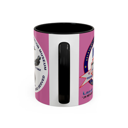 DNASM 2-sided, Founding & Student Art w/WhiteBG Pink Accent Mug by theGreenDragonTavern.shop