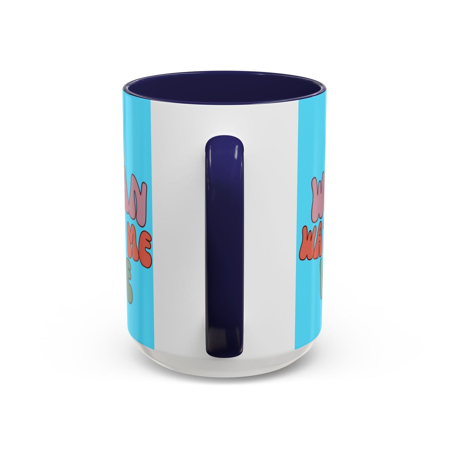 I Am Woman Watch Me Vote Light Blue Accent Mug by theGreenDragonTavern.shop
