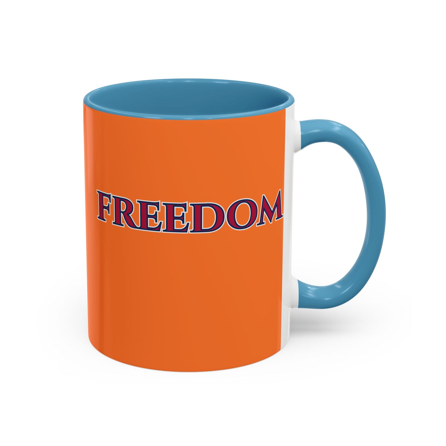 Freedom, Orange Accent Mug by theGreenDragonTavern.shop