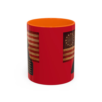 Washington's Earnest Prayer Red Accent Mug by theGreenDragonTavern.shop