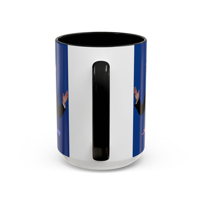 Trump...will be Trump Dark Blue Accent Mug by theGreenDragonTavern.shop