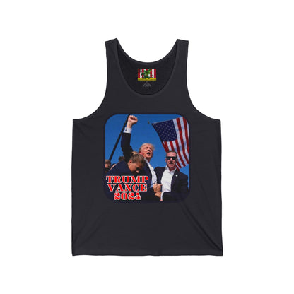 Trump and Vance 2024 Unisex Jersey Tank Top by theGreenDragonTavern.shop