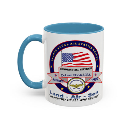 DNASM 2-sided, Founding & Student Art White Accent Mug by theGreenDragonTavern.shop