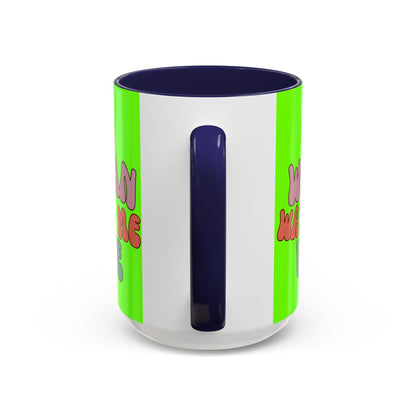 I Am Woman Watch Me Vote Light Green Accent Mug by theGreenDragonTavern.shop