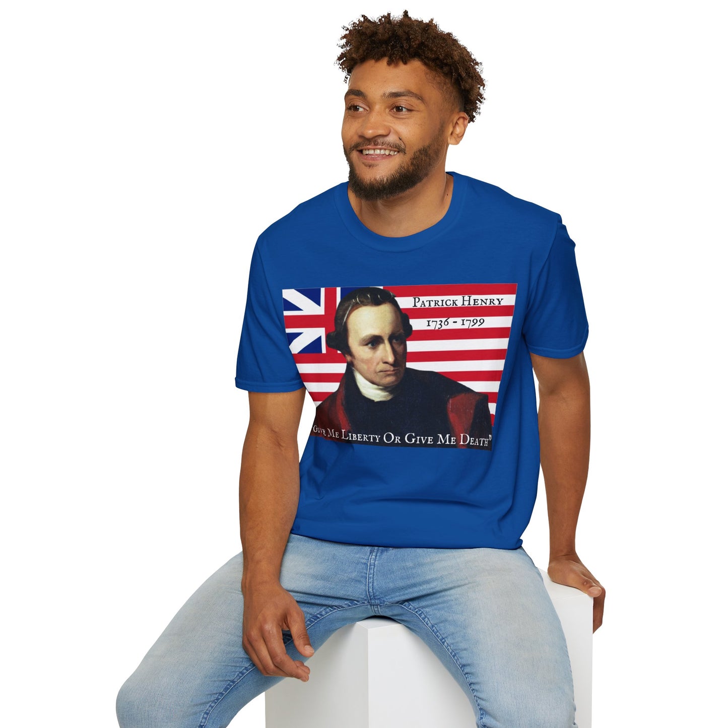 Patrick Henry Dark colors Unisex T-Shirt by theGreenDragonTavern.shop