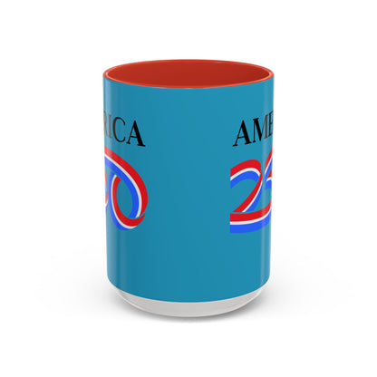 America 250 Turquoise Accent Mug by theGreenDragonTavern.shop