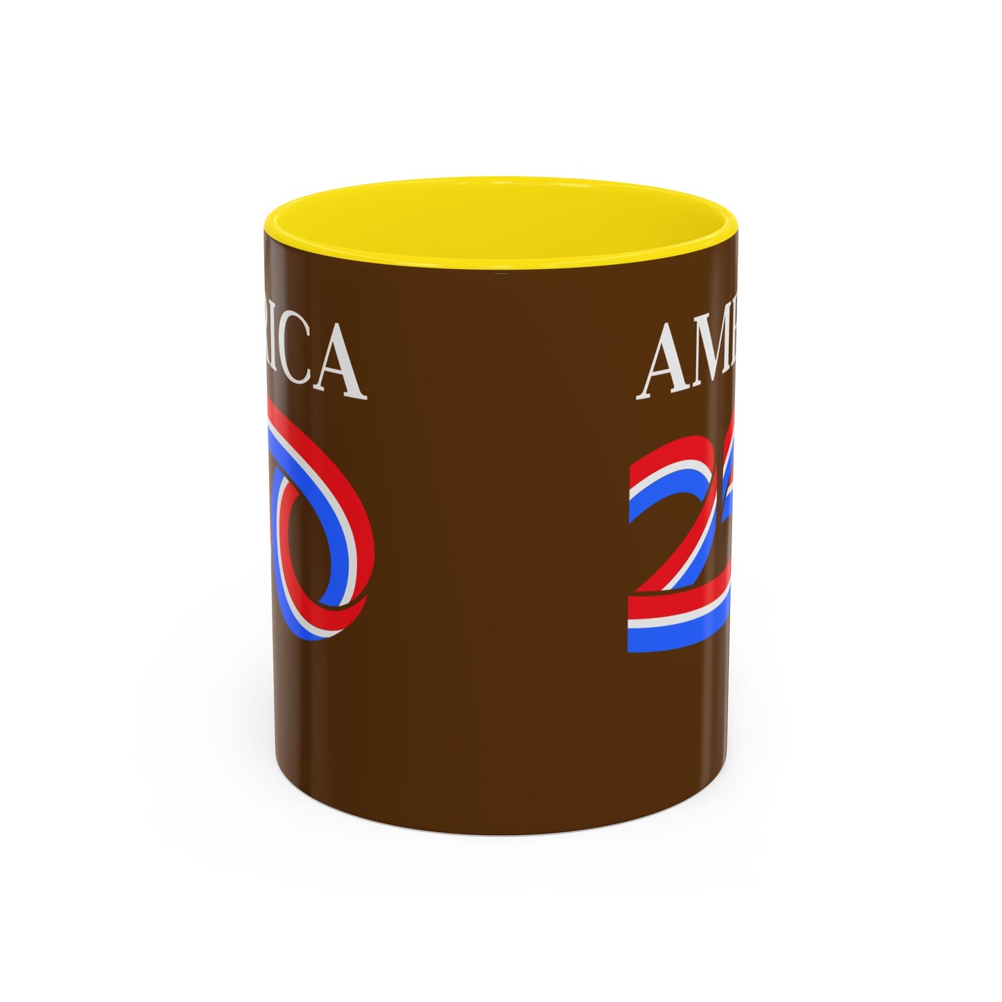 America 250 Brown Accent Mug by theGreenDragonTavern.shop