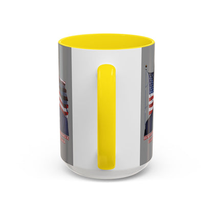 Charlie Kirk, Healthy Debate Grey Accent Mug by theGreenDragonTavern.shop