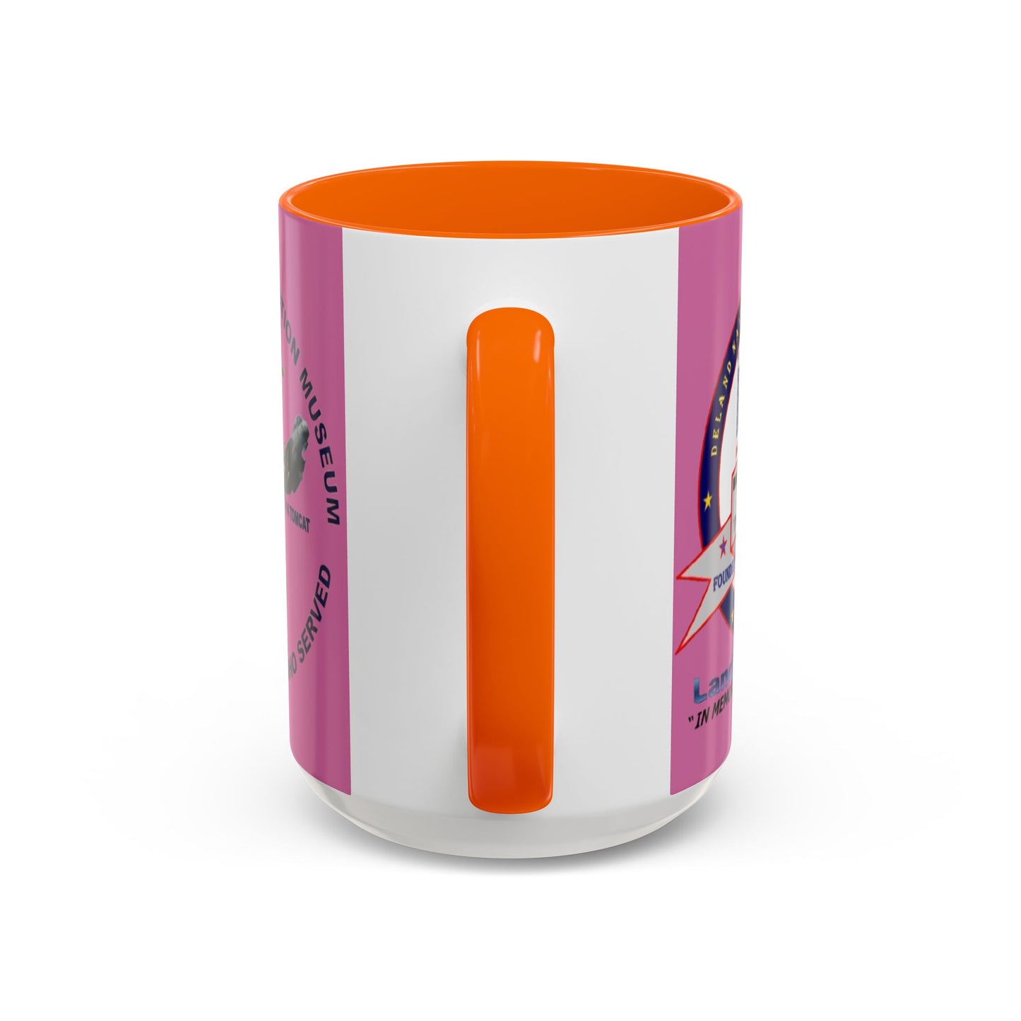 DNASM 2-sided, Founding & Student Art Pink Accent Mug by theGreenDragonTavern.shop