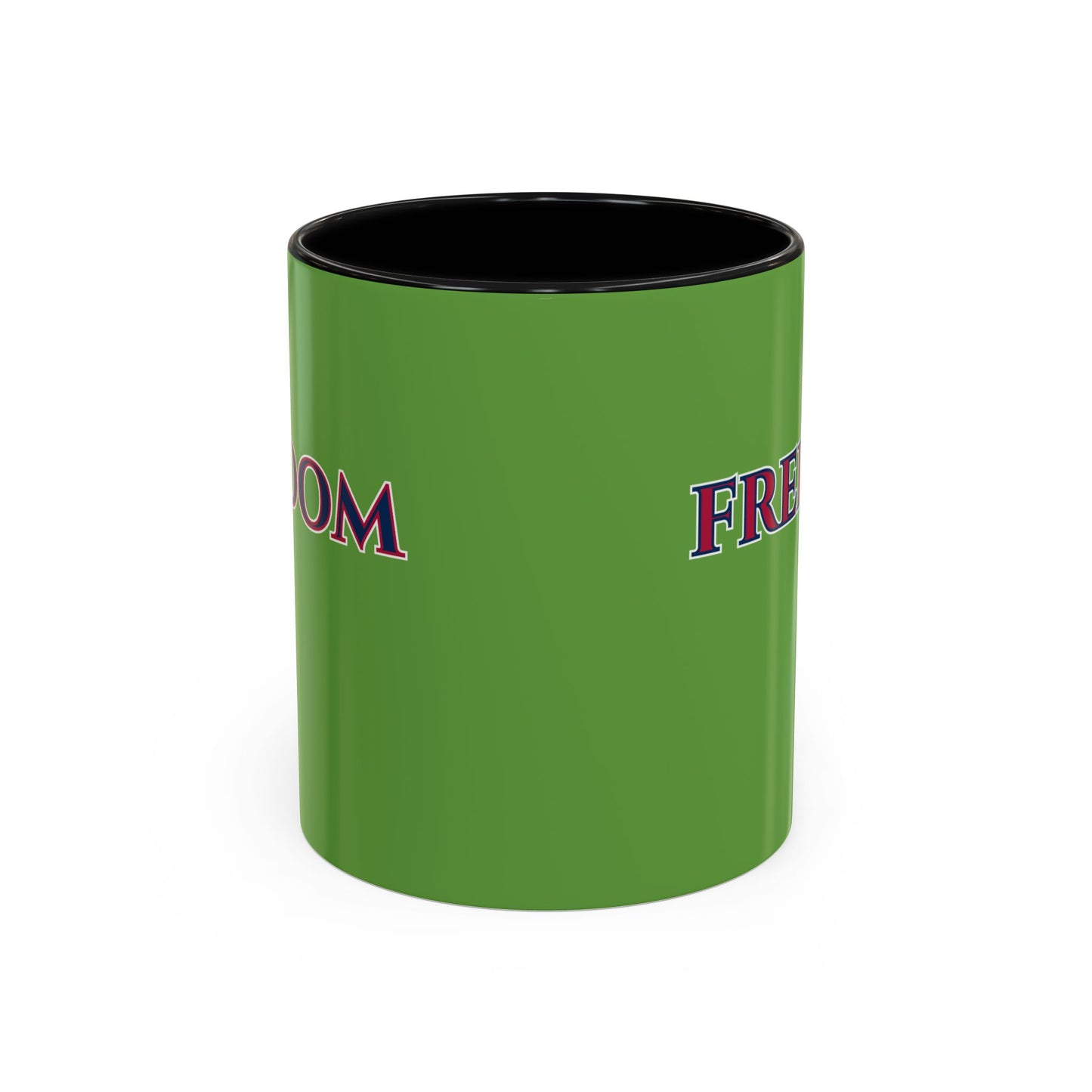 Freedom, Green Accent Mug by theGreenDragonTavern.shop