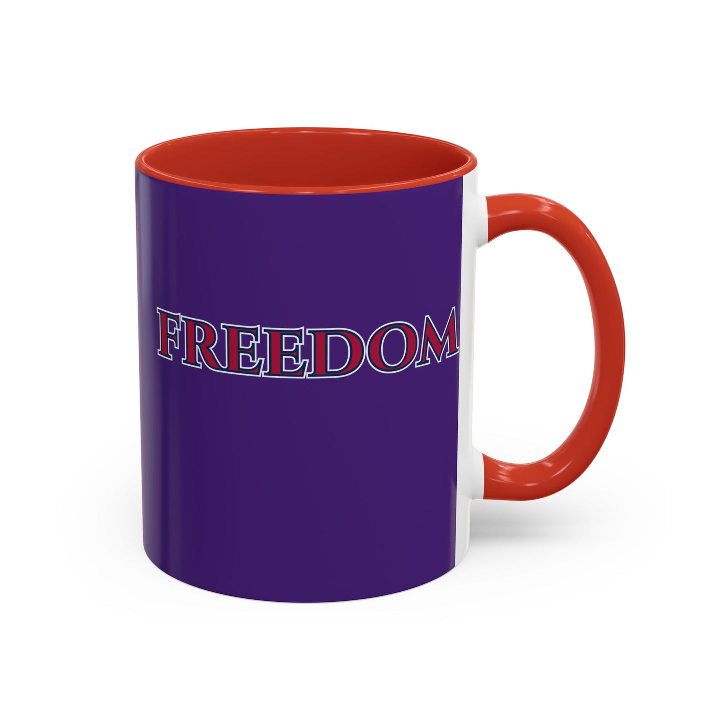 Freedom, Dark Purple Accent Mug by theGreenDragonTavern.shop