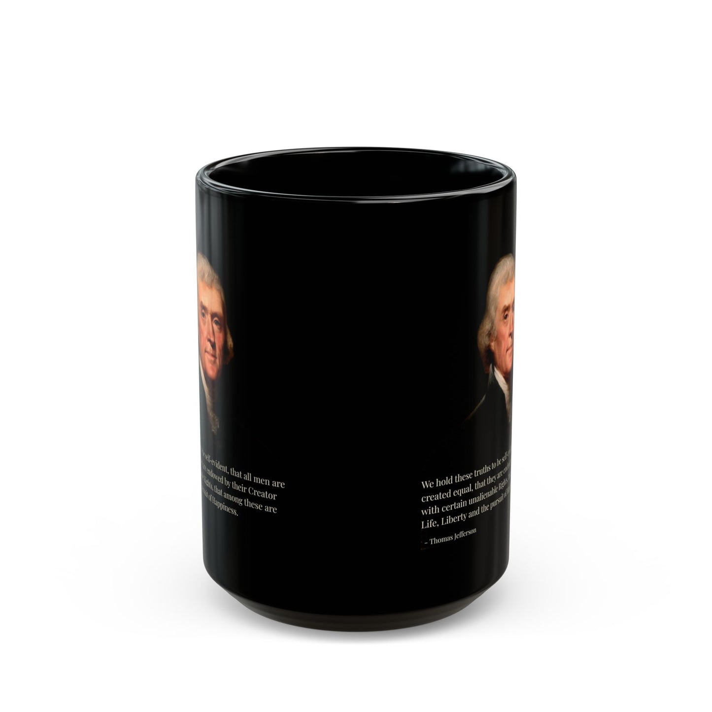 We hold these truths to be self-evident Black Mug by theGreenDragonTavern.shop