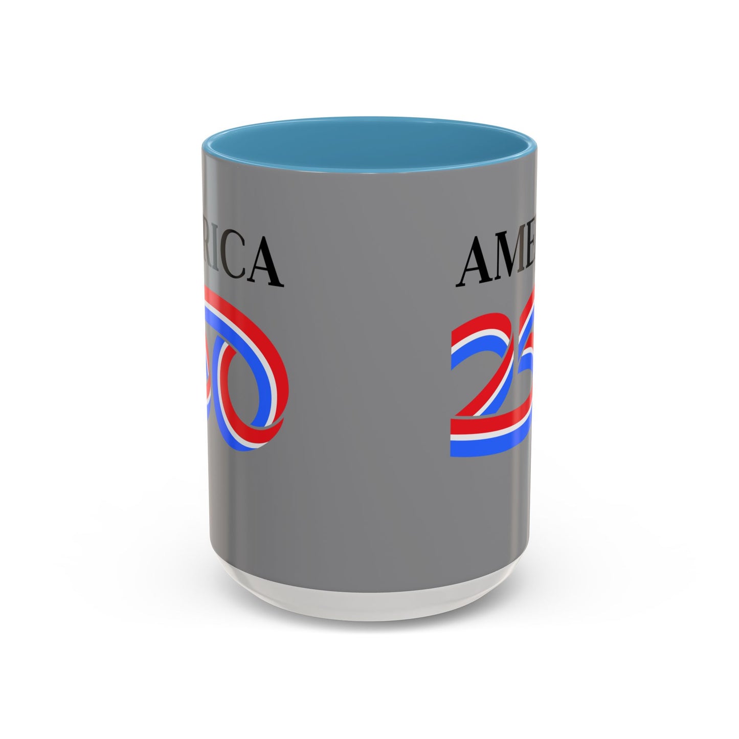 America 250 Grey Accent Mug by theGreenDragonTavern.shop