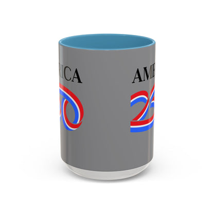America 250 Grey Accent Mug by theGreenDragonTavern.shop