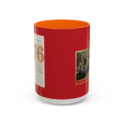 Declaration of Independence Red Accent Mug by theGreenDragonTavern.shop