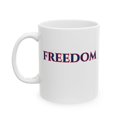 Freedom, White Mug by theGreenDragonTavern.shop