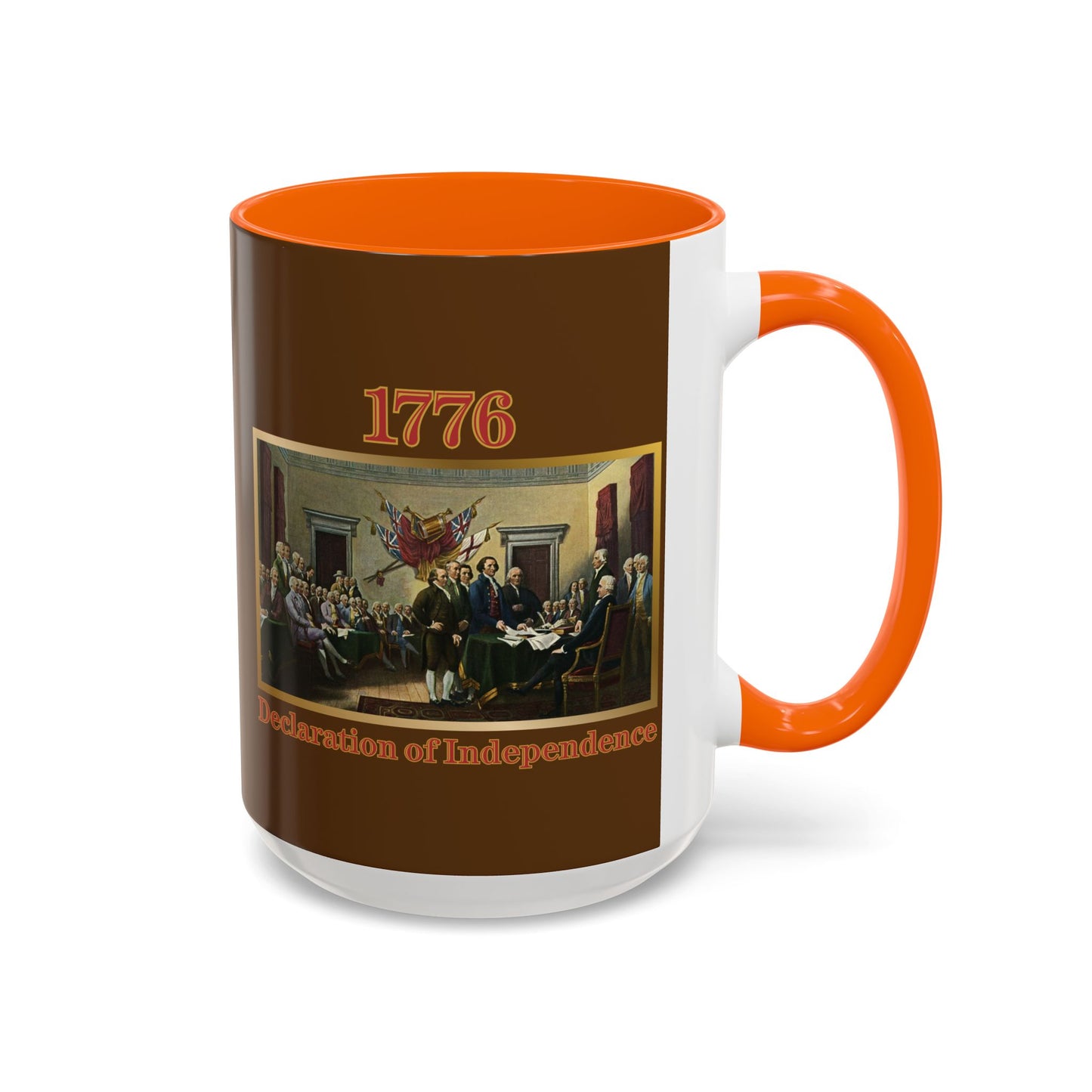 Declaration of Independence Brown Accent Mug by theGreenDragonTavern.shop