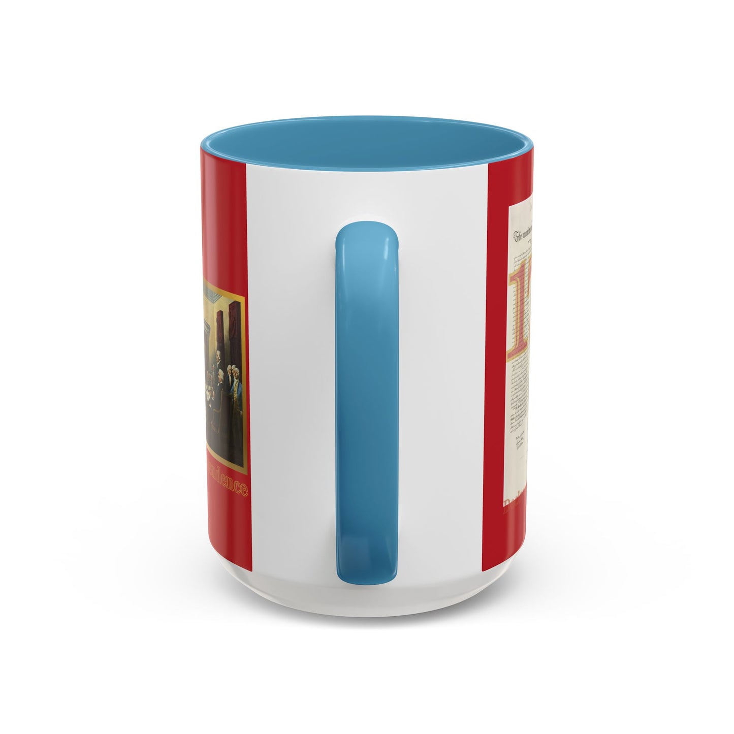 Declaration of Independence Red Accent Mug by theGreenDragonTavern.shop