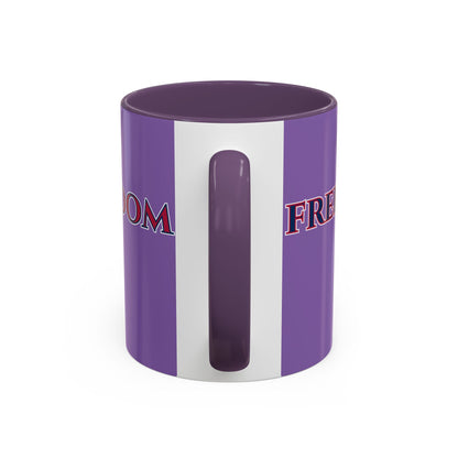 Freedom, Light Purple Accent Mug by theGreenDragonTavern.shop
